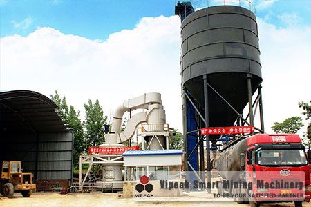 Bentonite powder making site