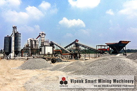 Limestone Sand Making Production Line Site